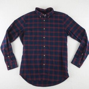 Mizzen + Main Long Sleeve Button Up Shirt Mens Large Trim Fit